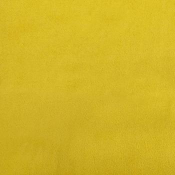 Eckbettgestell mit Kopfteil Gelb 90 x 200 cm Samt