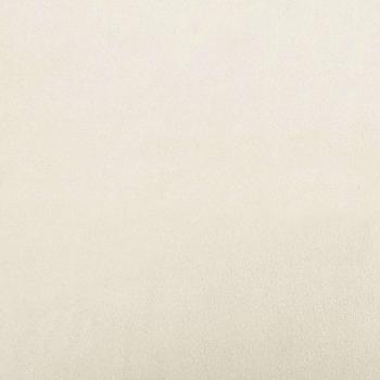 Eckbettgestell mit Kopfteil Creme 90 x 200 cm Samt