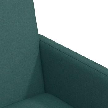 Esszimmerstuhl mit Rad 2 pcs Dunkelgrün 57 x 66 x 94 cm Stoff
