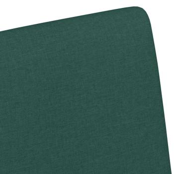 Esszimmerstuhl mit Rad 2 pcs Dunkelgrün 57 x 66 x 94 cm Stoff
