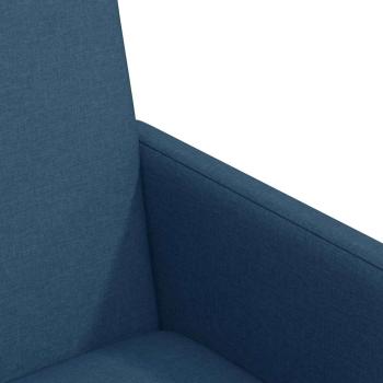 Esszimmerstuhl mit Kissen 2 pcs Blau 57 x 66 x 94 cm Stoff