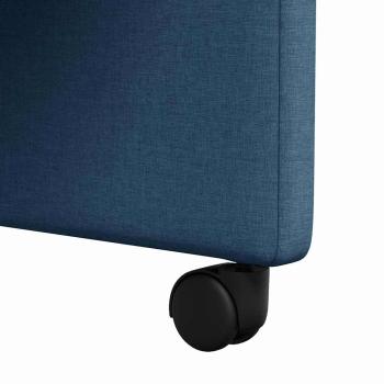 Esszimmerstuhl mit Kissen 2 pcs Blau 57 x 66 x 94 cm Stoff