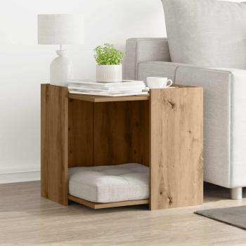 ARDEBO.de - Katzenklo Artisan-Eiche 53x53x51 cm Holzwerkstoff