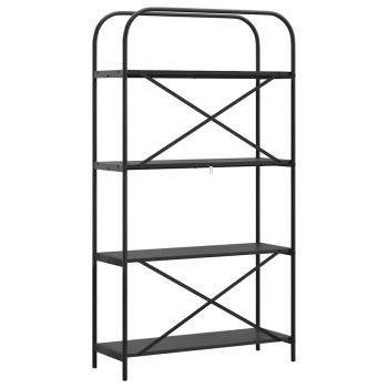 Regal Schwarze Eiche 80 x 30 x 146 cm Holzwerkstoff