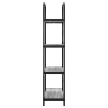 Regal Grau Sonoma 80 x 30 x 146 cm Holzwerkstoff