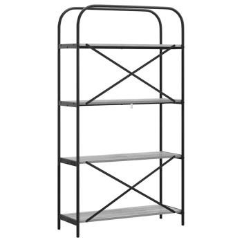 Regal Grau Sonoma 80 x 30 x 146 cm Holzwerkstoff