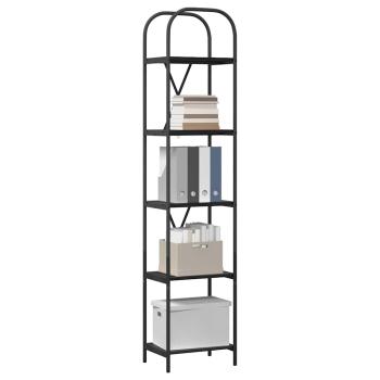 Regal Schwarze Eiche 40 x 30 x 183 cm Holzwerkstoff