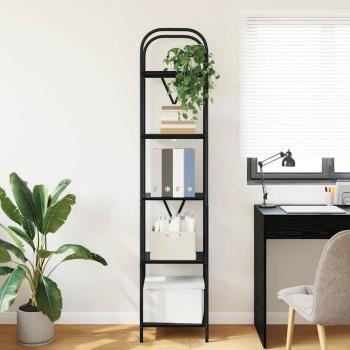 Regal Schwarze Eiche 40 x 30 x 183 cm Holzwerkstoff