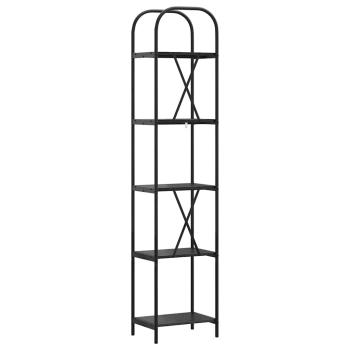 Regal Schwarze Eiche 40 x 30 x 183 cm Holzwerkstoff