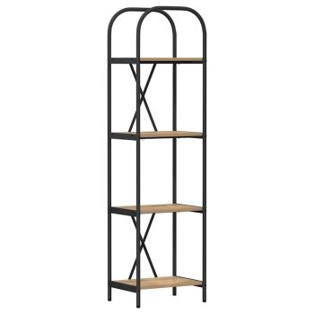 Regal Eiche handwerklich 40 x 30 x 146 cm Holzwerkstoff