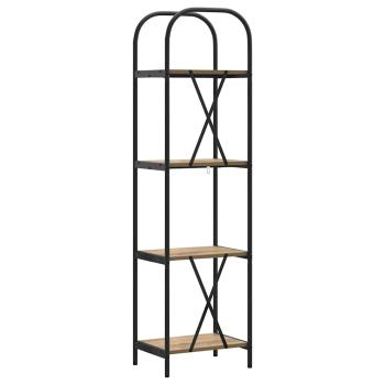 Regal Eiche handwerklich 40 x 30 x 146 cm Holzwerkstoff