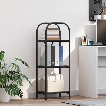 ARDEBO.de - Regal Schwarze Eiche 40 x 30 x 109 cm Holzwerkstoff