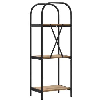 Regal Eiche handwerklich 40 x 30 x 109 cm Holzwerkstoff