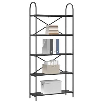 Regal Schwarze Eiche 80 x 30 x 183 cm Holzwerkstoff