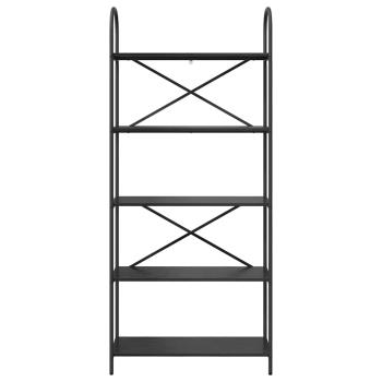 Regal Schwarze Eiche 80 x 30 x 183 cm Holzwerkstoff