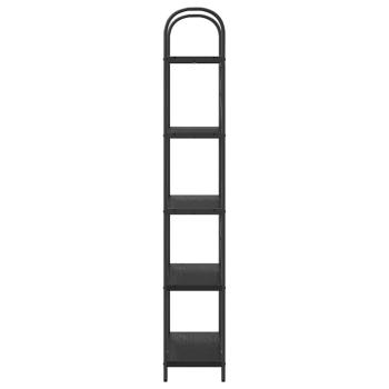 Regal Schwarze Eiche 80 x 30 x 183 cm Holzwerkstoff