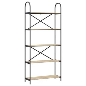 ARDEBO.de - Regal Sonoma Eiche 80 x 30 x 183 cm Holzwerkstoff