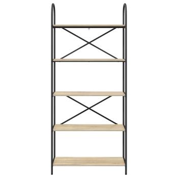 Bücherregal 5 Ebenen 80 x 30 x 183 cm Holzwerkstoff