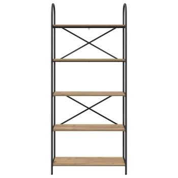 Regal Eiche handwerklich 80 x 30 x 183 cm Holzwerkstoff