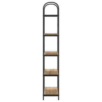 Regal Eiche handwerklich 80 x 30 x 183 cm Holzwerkstoff