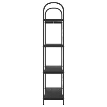 Regal Schwarze Eiche 80 x 30 x 146 cm Holzwerkstoff