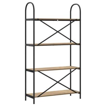 Regal Eiche handwerklich 80 x 30 x 146 cm Holzwerkstoff