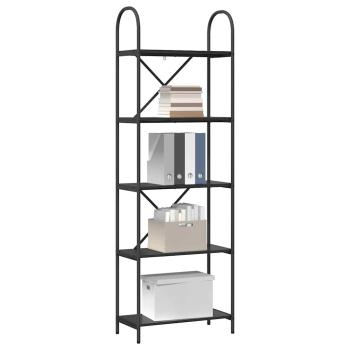 Regal Schwarze Eiche 60 x 30 x 183 cm Holzwerkstoff