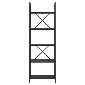 Regal Schwarze Eiche 60 x 30 x 183 cm Holzwerkstoff