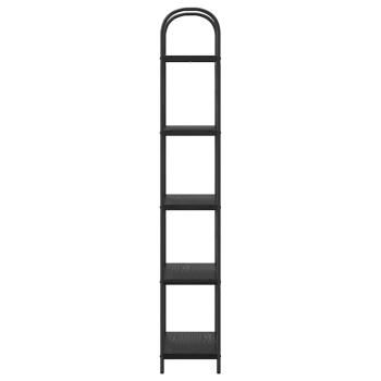 Regal Schwarze Eiche 60 x 30 x 183 cm Holzwerkstoff