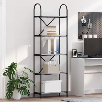 ARDEBO.de - Regal Grau Sonoma 60 x 30 x 183 cm Holzwerkstoff