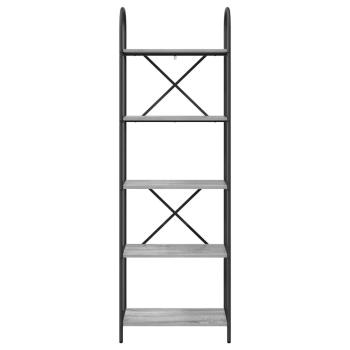 Bücherregal 5 Ebenen 60 x 30 x 183 cm Holzwerkstoff