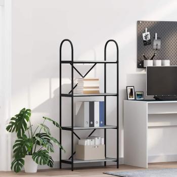 ARDEBO.de - Regal Grau Sonoma 60 x 30 x 146 cm Holzwerkstoff