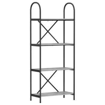 Regal Grau Sonoma 60 x 30 x 146 cm Holzwerkstoff