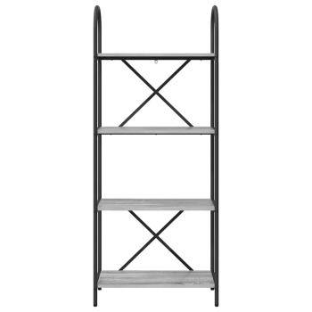 Regal Grau Sonoma 60 x 30 x 146 cm Holzwerkstoff