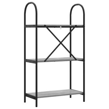 Regal Grau Sonoma 60 x 30 x 109 cm Holzwerkstoff