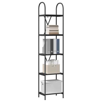 Regal Schwarze Eiche 40 x 30 x 183 cm Holzwerkstoff