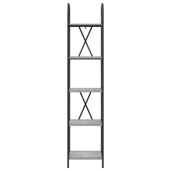 Regal Grau Sonoma 40 x 30 x 183 cm Holzwerkstoff