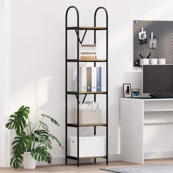ARDEBO.de - Regal Eiche handwerklich 40 x 30 x 183 cm Holzwerkstoff