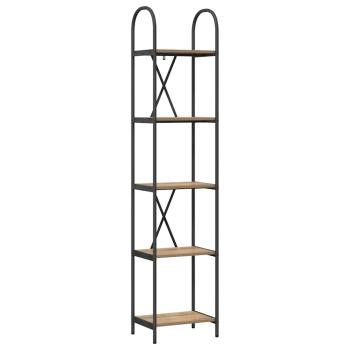 Regal Eiche handwerklich 40 x 30 x 183 cm Holzwerkstoff