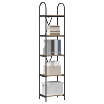 Regal Eiche handwerklich 40 x 30 x 183 cm Holzwerkstoff