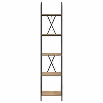 Regal Eiche handwerklich 40 x 30 x 183 cm Holzwerkstoff