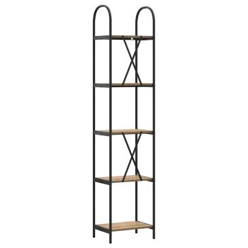 Regal Eiche handwerklich 40 x 30 x 183 cm Holzwerkstoff