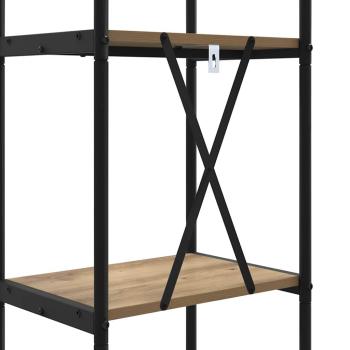 Regal Eiche handwerklich 40 x 30 x 183 cm Holzwerkstoff