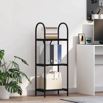 ARDEBO.de - Regal Schwarze Eiche 40 x 30 x 109 cm Holzwerkstoff