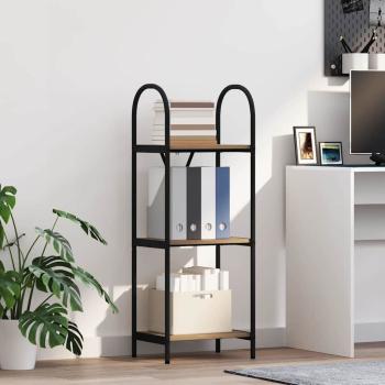 ARDEBO.de - Regal Eiche handwerklich 40 x 30 x 109 cm Holzwerkstoff