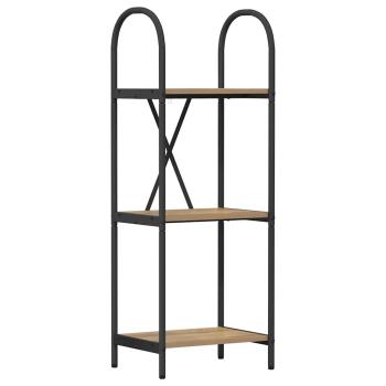 Regal Eiche handwerklich 40 x 30 x 109 cm Holzwerkstoff