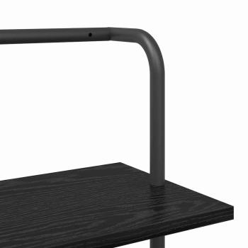 Regal Schwarze Eiche 60 x 24 x 168 cm Holzwerkstoff