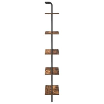 Regal Räuchereiche 60 x 24 x 168 cm Holzwerkstoff