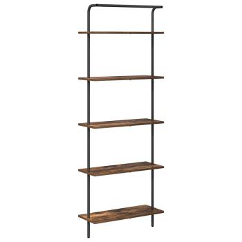 Regal Räuchereiche 60 x 24 x 168 cm Holzwerkstoff