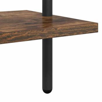 Regal Räuchereiche 60 x 24 x 168 cm Holzwerkstoff